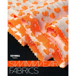 Premium Textured Swim Fabric with UPF 50+ Sun Protection and 120cm Width for Swimwear Production