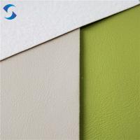 Tecido de couro sintético de couro texturizado de PVC, em relevo, para uso doméstico, têxtil e decoração