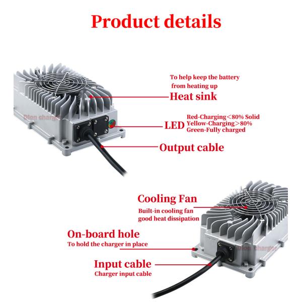 Factory 12V 25A battery charger waterproof  12 volt 14.6V 14.7V 15A for lithium / lifepo4 / lead acid batteries