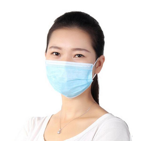 Dustproof Disposable Face Mask / 3 Ply Non Woven Face Mask Ordinary Ce Fda