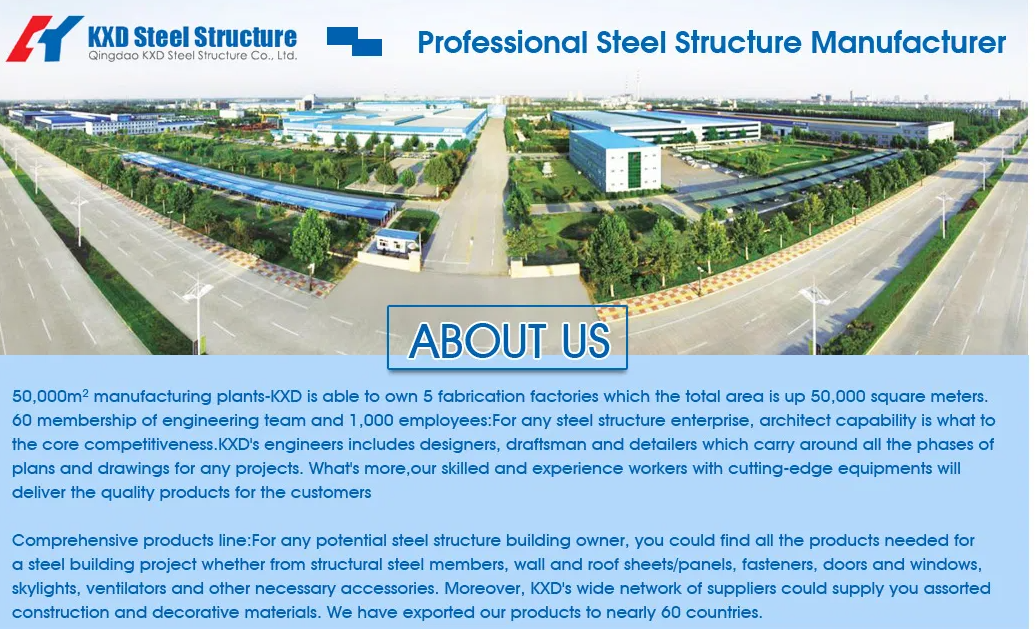 Prefabricated Steel Structure Building Fiberglass Panel Industrial Workshop