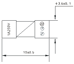 UL cUL 2A 250V Quick Fast Blow 3x10mm Axial Leaded F Glass Tube Fuse 2AL250V Cartridge Fuse Link 500pcs Per Bag