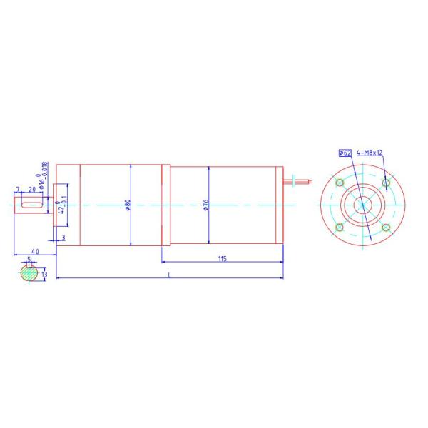 Мотор шестерни DC AC DC24-48v почистил 30-300W щеткой с планетарной коробкой передач для модельных воздушных судн