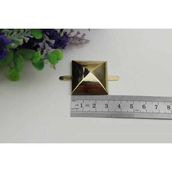 DIY bag hardware accessories light gold 30 mm metal square nail for handbag