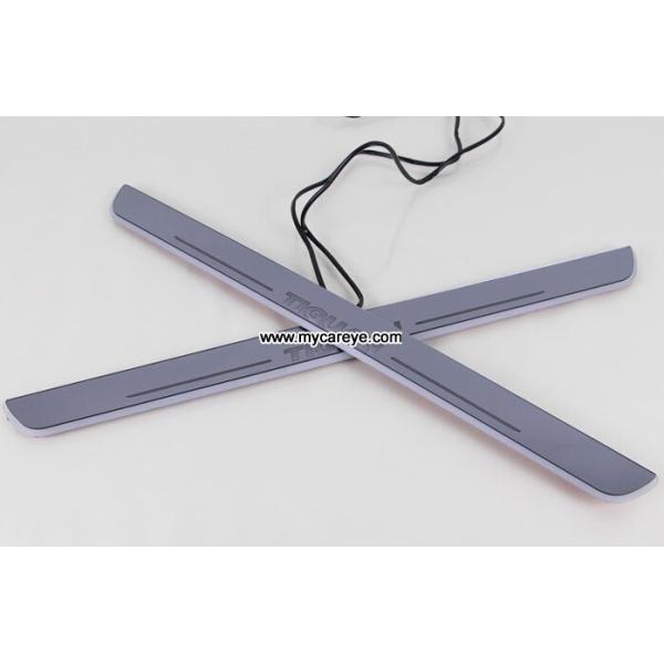 Volkswagen VW Tiguan car Led lights Moving door sill light Welcome Pedal sale