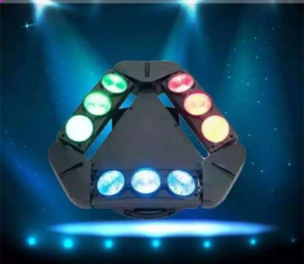 High Brightness 9PCS * 10W 4 in 1 Fullcolor LED With 9 Heads For Disco KTV
