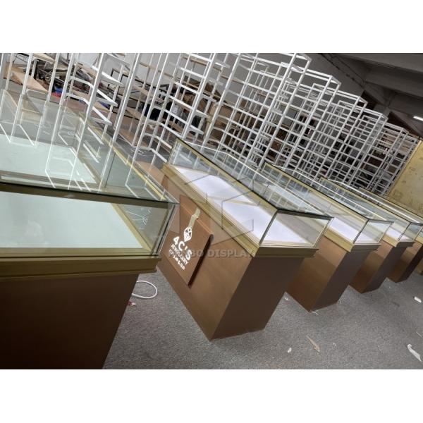 Vitrina gruesa moderada de la joyería del vidrio de los muebles de la joyería del vidrio 10m m con el ODM de la cerradura