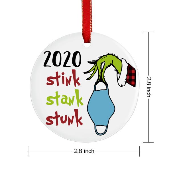 2.8 Inches Ceramic Keepsake Pendant For New Year Decoration