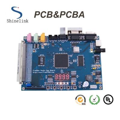 O dobro tomou partido soldermask azul do conjunto do PWB dos componentes da eletrônica da placa de PCBA