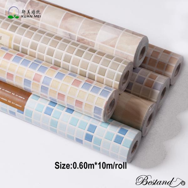 Waterproof Peel and Stick Wall Tile Stickers for Kitchen Backsplash Decor Geometric Pattern Heat Insulation