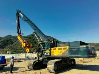 3,3 projetos de construção da pilha da placa de aço de Ton Hydraulic Vibrating Hammer For grandes
