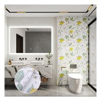 Flower Design Self-adhesive Vinyl Wallpaper for Waterproof Bathroom Interior Refurbishment
