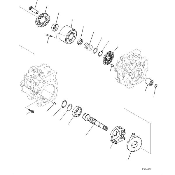 708-2L-00280 PC2000-8 Гонзальный насос PC2000-8 Вентиляторный насос Гидравлический насос для Komatsu