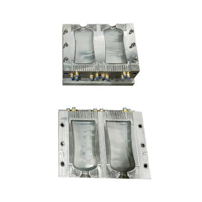 2cavity PE Material 950ml Volume Bottle Oval Shape Plastic Blow Mould