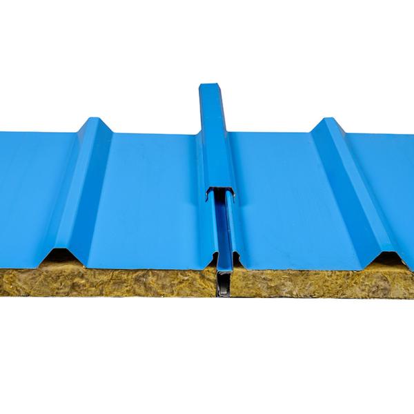 Fireproof Basalt Rock Wool Sandwich Panel 50mm Clean Room Roof Insulation