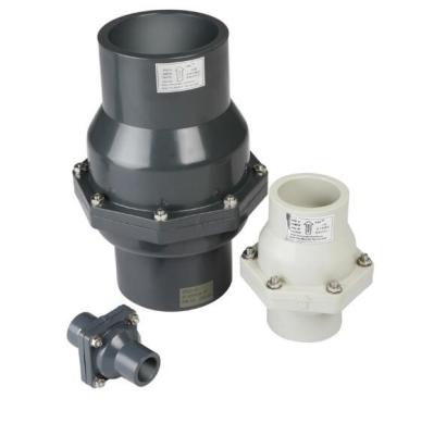 SGS 8 SCH80 Plastic UPVC Grey Flapper Industrial Check Valves