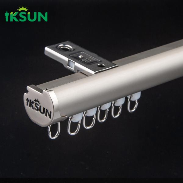 Colorful Double Ceiling Aluminium Curtain Track Rail Heavy Duty