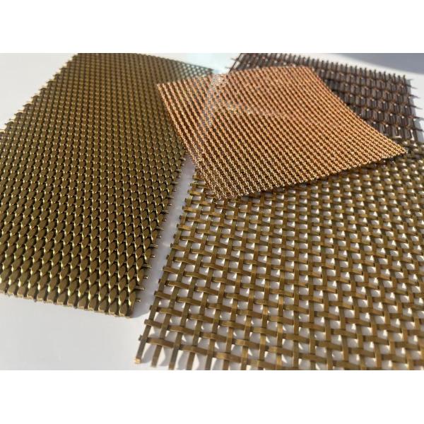 Customized Architectural Woven Wire Mesh Stainless Steel Decorative Panels