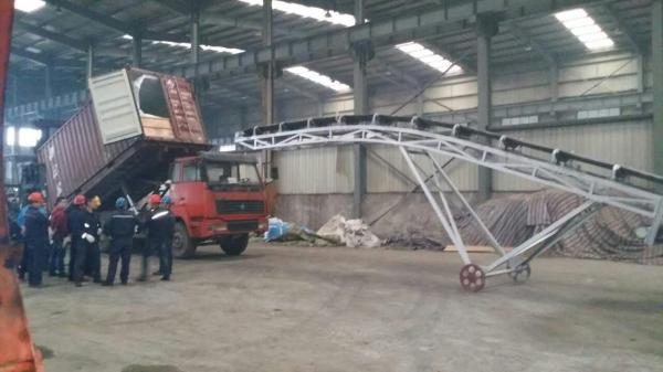Conveyor belt loading PP Woven Container Liner Bag For foods like soybean , malt ,corn,  rice,grain, wheat, barley