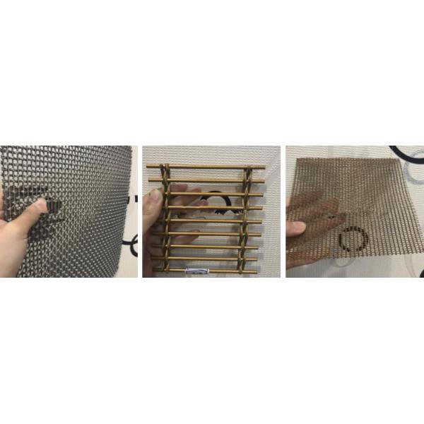 Медная архитектурноакустическая ячеистая сеть, экран металла Веаве штанги кабеля архитектурноакустический