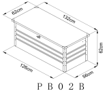 Waterproof HDG Outdoor Deck Storage Box 300L 400L 600L