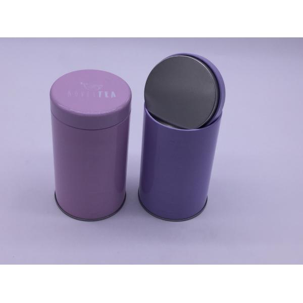 Promotion Metal Round Tin Box With Airtight Lid For Tea / Coffee Package