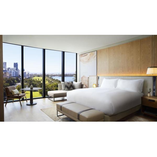 Ritz Hotel King / Double Room Suites Oak Veneer Furniture Sets 3-5 Star Standard