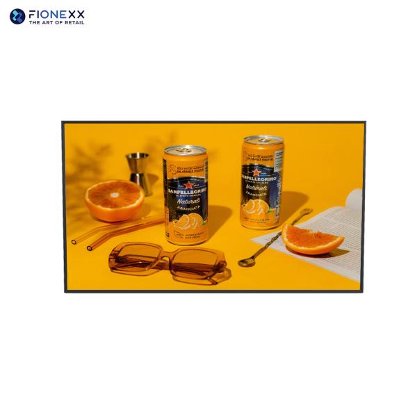 Безель 12 мм Металлические ЖК-дисплеи для окон, устанавливаемые на стену / пол для розничных магазинов