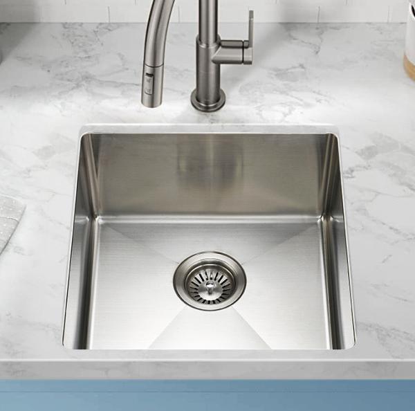 1.2mm Thick Stainless Steel Kitchen Sink Brushed Silver Color For Laundry Room