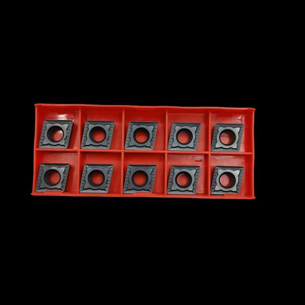 Dark Grey CNC Turning Cemented Carbide Insert CCMT120404 For Lathe Turning Tools