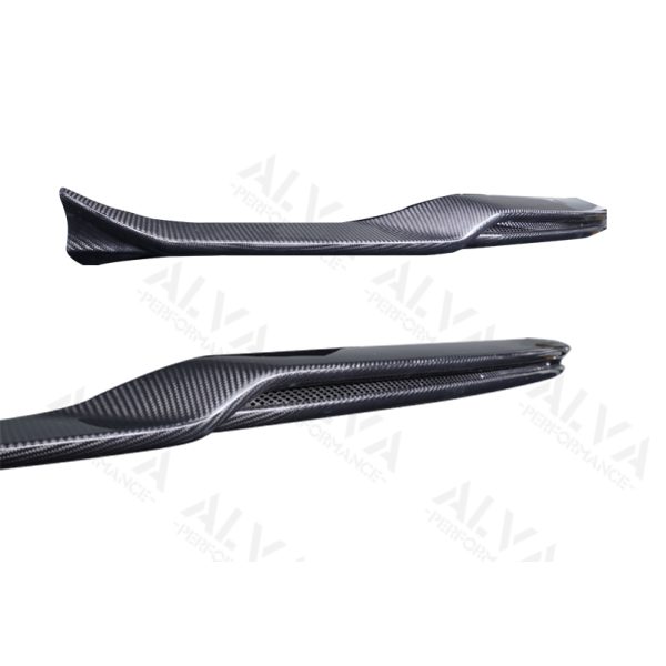 2019 Plus Fit Dry Carbon Fiber Front Lip Splitter Tesla Model 3 Aero Body Kit OEM Fit Twill Glossy No Drilling Required