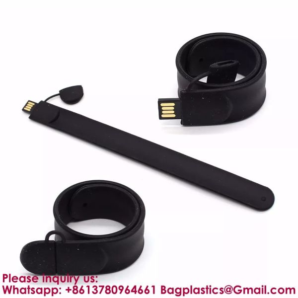 Promotional Products Portable Colorful Silicone Wristband USB Flash Drive 2gb 4gb 8gb 16gb Slap USB 32gb 64gb 128gb Memory Stick Bracelet Flash Drive