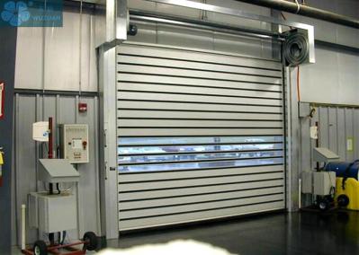 porta espiral de alta velocidade da altura 1.2/S de 3m com janela clara