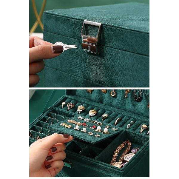 Коробка для украшений из кожи для путешествий