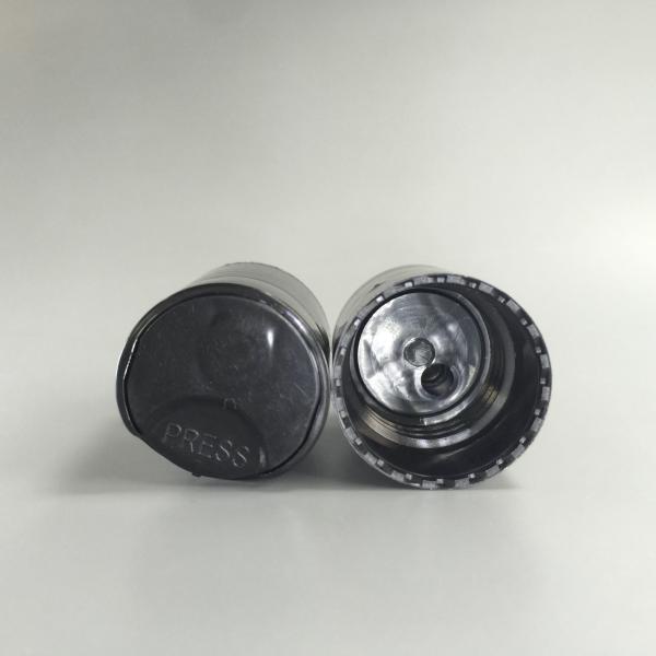 Leakproof Plastic 24/415 Black Disc Top Cap With Screw Lock