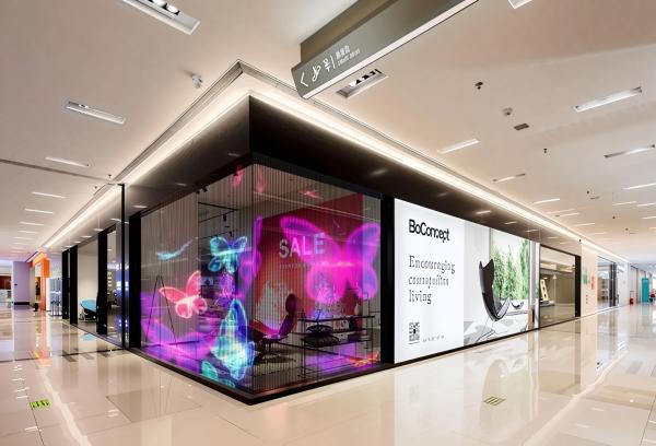 Hanging Install P6 Transparent LED Display Screen 240mm×1000mm With Module