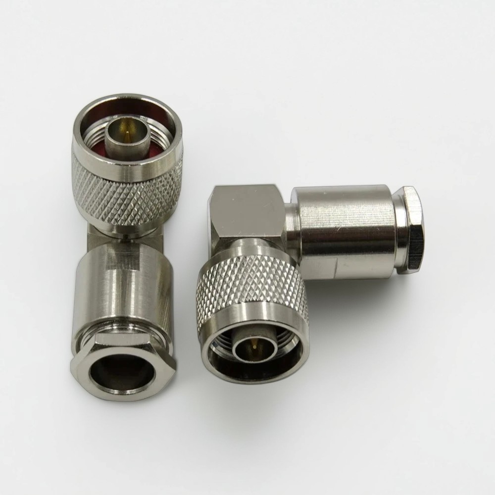 N Male right angle Connector for RG8U/LMR400 | Right Angle RF Coaxial Connector