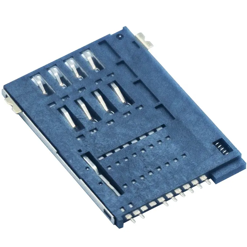 Слот SIM-карты 6+2 Pin приспосабливается для типа нажима нажима Iphone без соединителя столбца