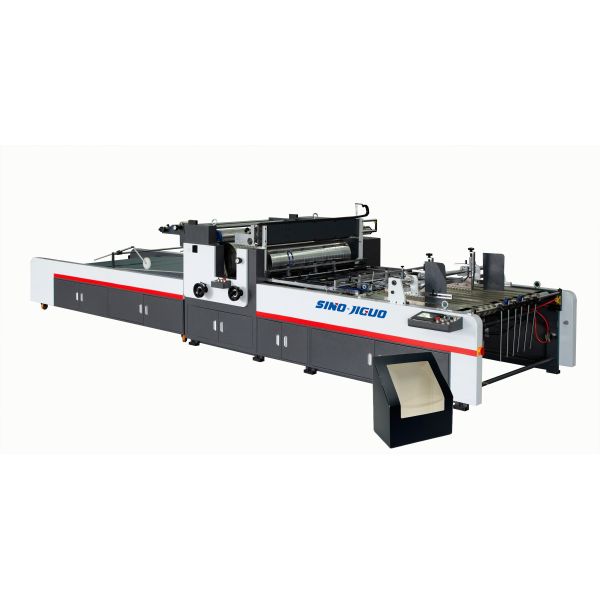 SINO JIGUO TC-1100A Automatic Window Patching Machine，Max. sheet size (mm)：1100*740，Film Sheet Thickness (mm)：0.03-0.30，Max. Working Speed：20000s/h (Depend on products size)