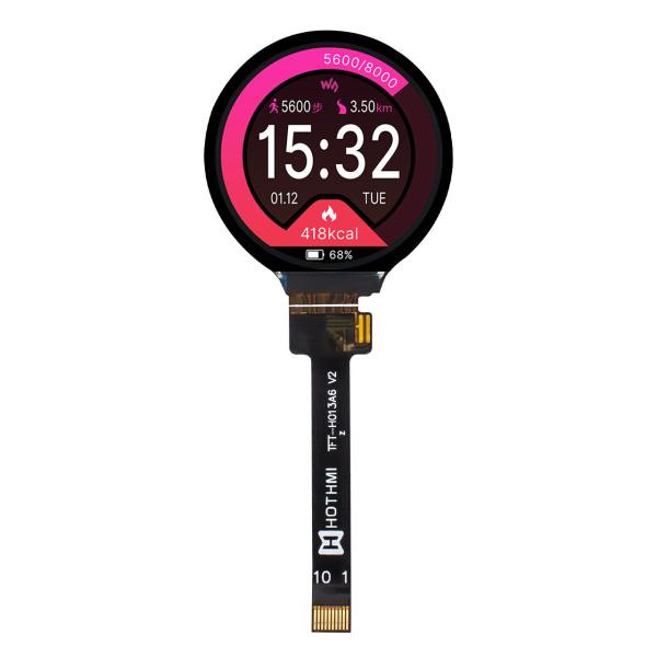 1.3 Inch Round TFT LCD Display | 240x240 Resolution | GC9A01 Driver