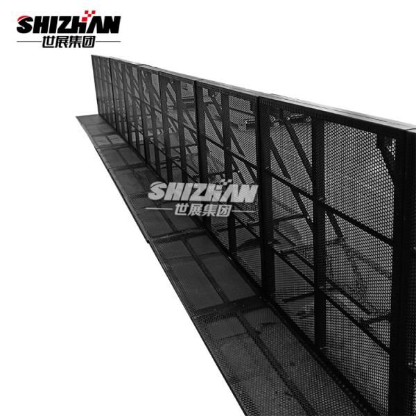 barrière de contrôle des foules de concert du noir 6061-T6 avec 2mm Mesh Thickness