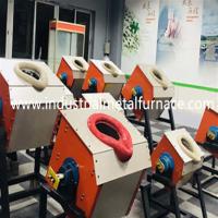 10KG inclinant le type induction en acier Heater Melting Metal 35KW de four de fonte