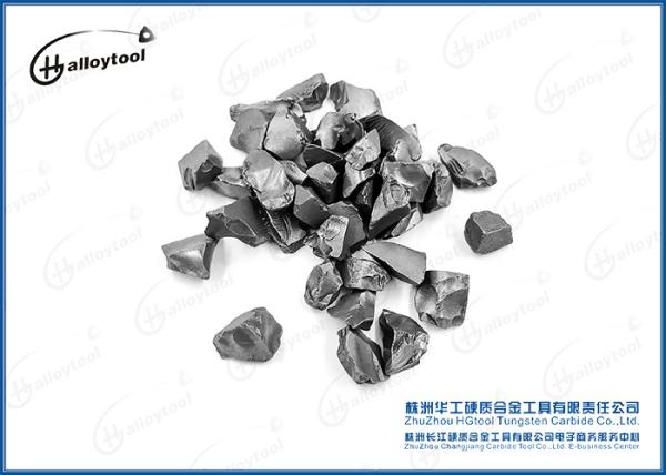 Grânulo esmagados Blocky do carboneto de tungstênio YG8, partículas do carboneto de tungstênio