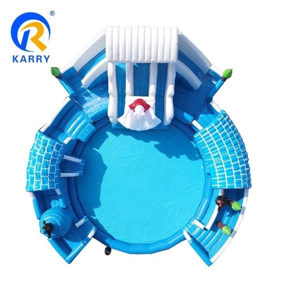 Blower Included Polar Bear Theme Inflatable Water Park 15x15m Ideal for Summer Activities