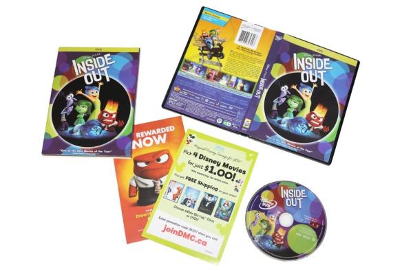 2016 newest Inside Out disney movie children carton dvd with slip cover wholesale supplier