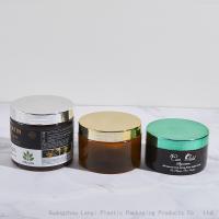 Frascos cosméticos claros do ANIMAL DE ESTIMAÇÃO ambarino da manteiga 250ml 400ml do corpo