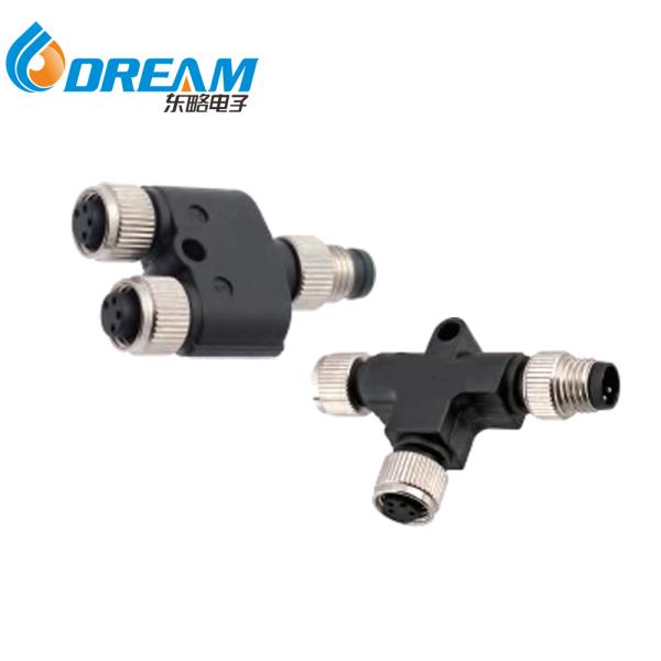 DREAM START Plastic M12 Straight 2 3 4 5 8 Pins Screw Locking Assembly Connector Female Male Circular Electrical Cable Connector