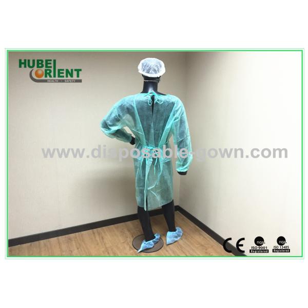 20g/m2 Knitted Wrist Nonwoven Disposable Protective Gown For Hospital