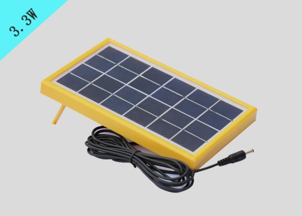 Yellow Frame Polycrystalline Silicon Cell 3.3W 18% Efficiency CE Approved
