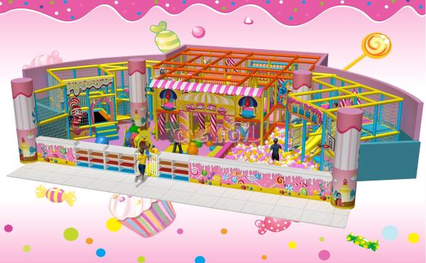 L'équipement de terrain de jeux intérieurs à thème bonbon est la combinaison parfaite de plaisir et d'exercice pour les enfants de tous âges.